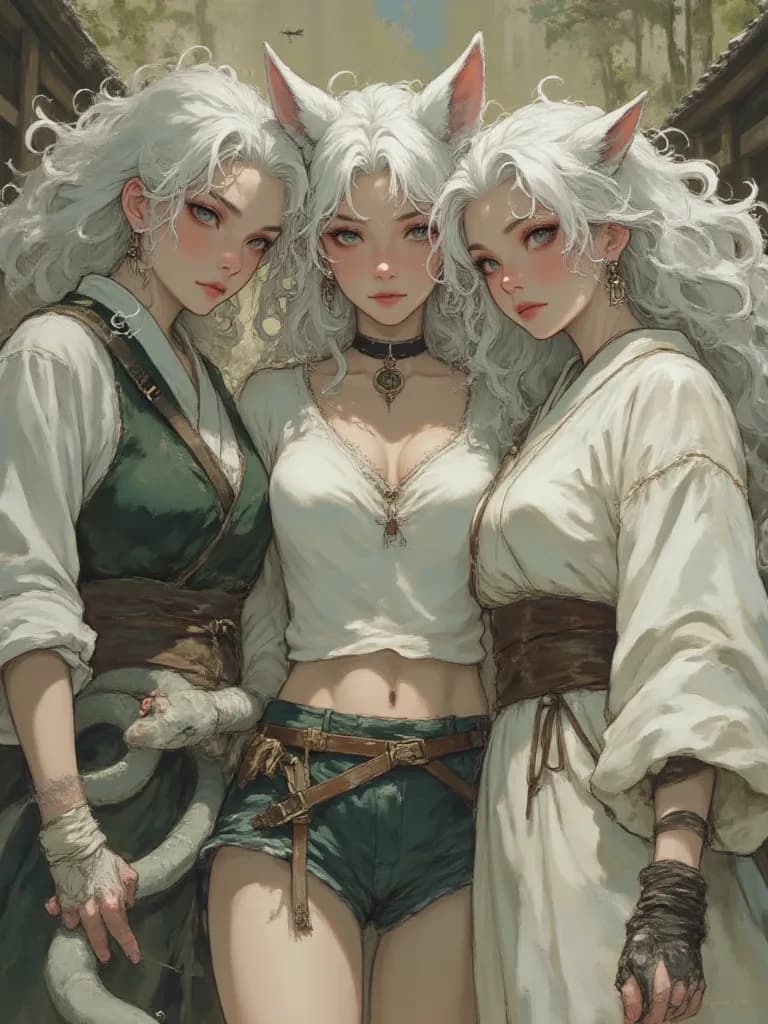 Hime, Luna, Yuki, kenjin e Shoji thumbnail