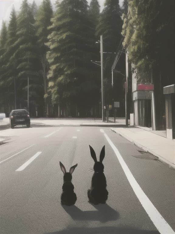 Rabbit in the forest thumbnail