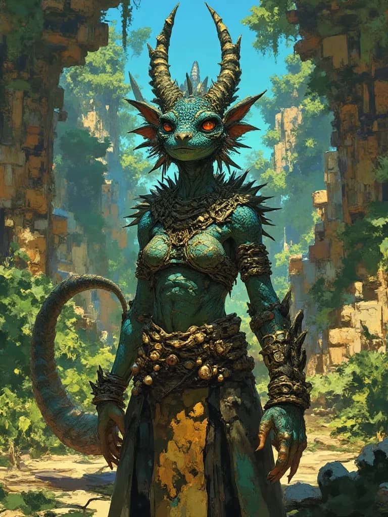 Sterben, the female Lizard Kin thumbnail