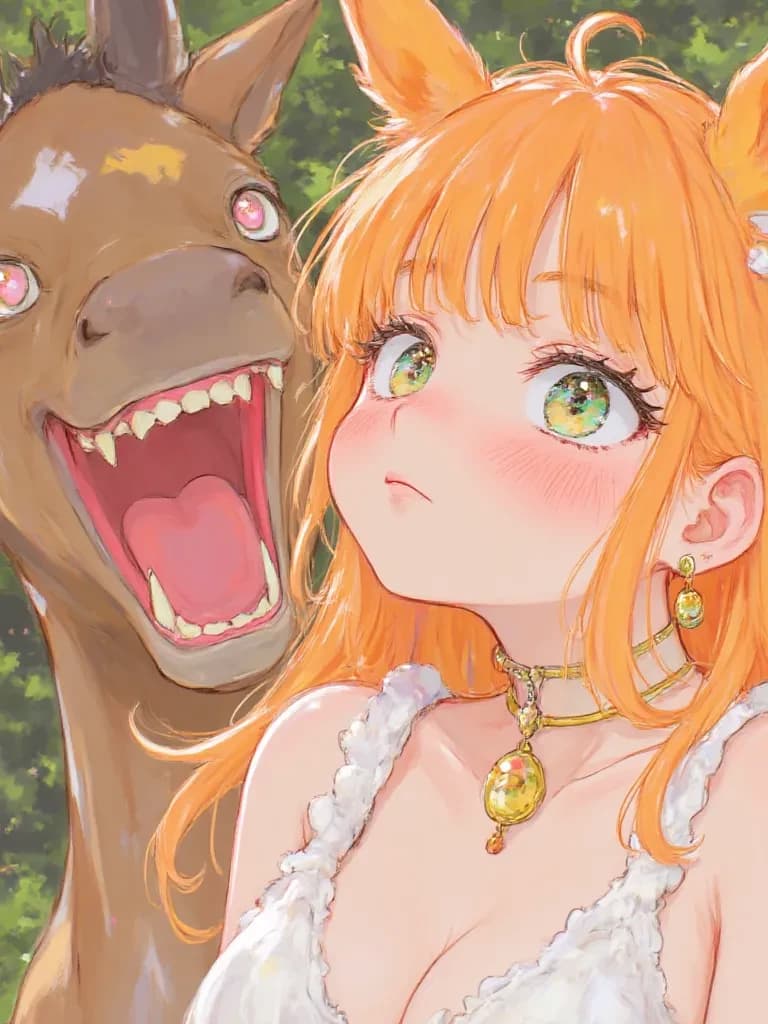 Create a story of Kushina Cruel Uzumaki is chasing a fresh foal thumbnail