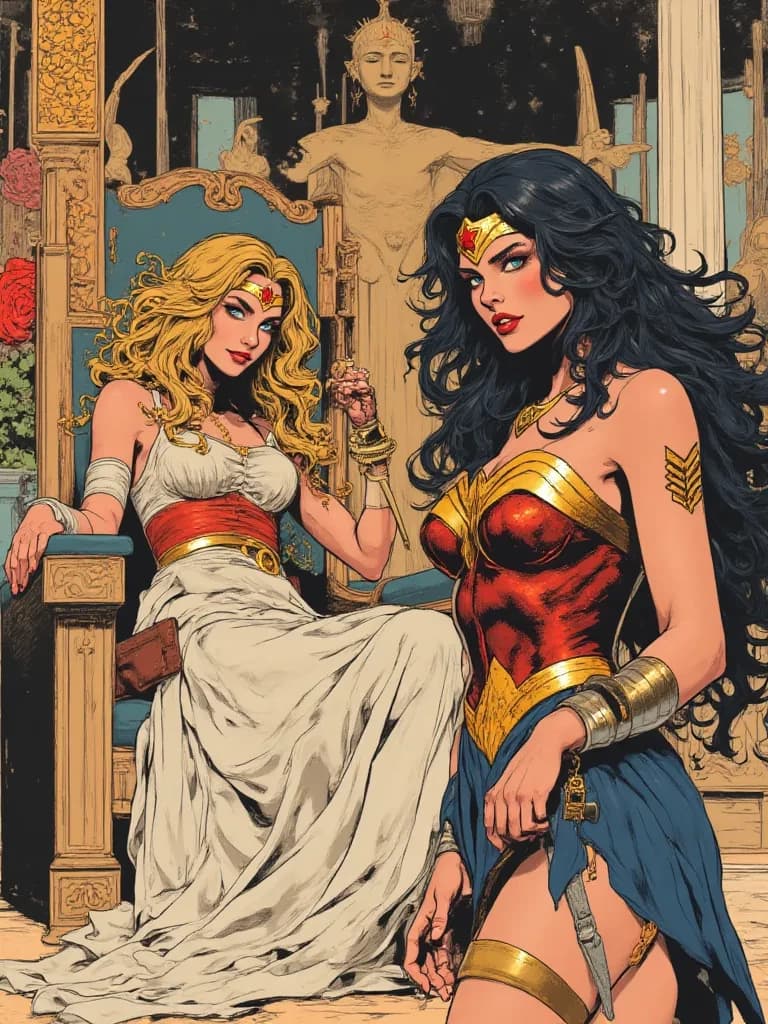 Diana(Wonder Woman)and Queen Hippolyta  thumbnail