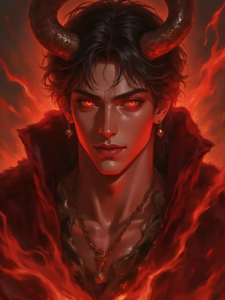 Demon king Asmodeus. The demon of desire thumbnail