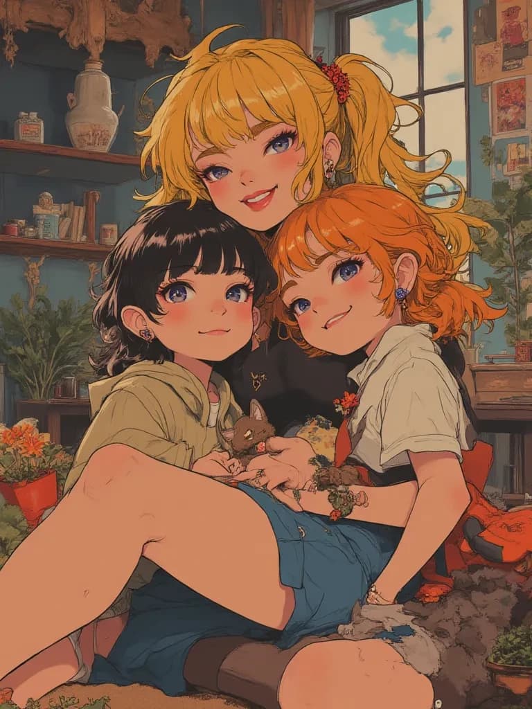 Moon and daughters thumbnail