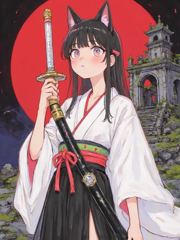 Kira, the White Cat Samurai thumbnail