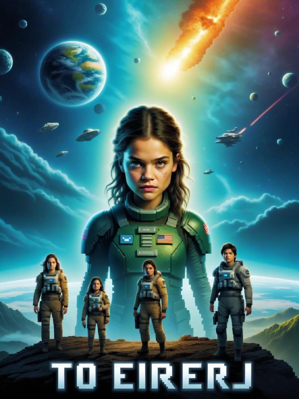 The juvenile delinquents include Clarke Griffin (Eliza Taylor), Finn Collins (Th thumbnail