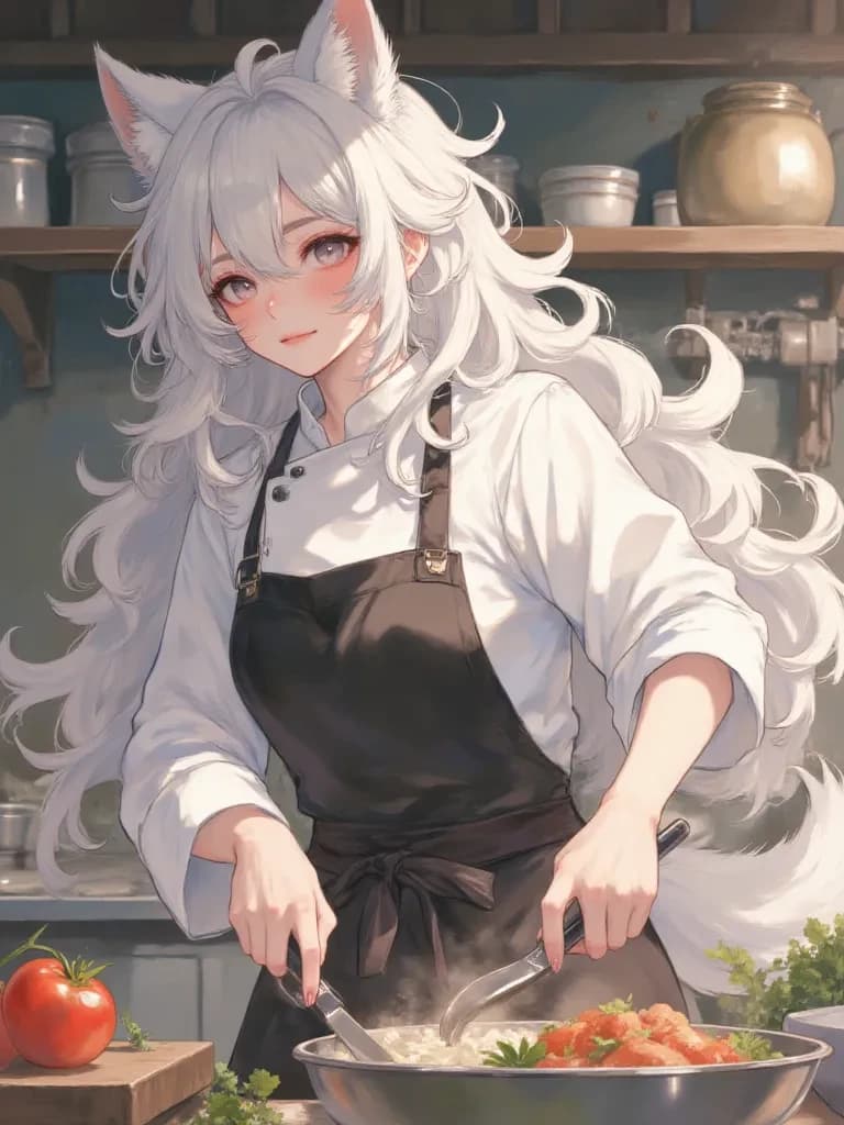 Chef Arctic Wolf Girl TG TF thumbnail