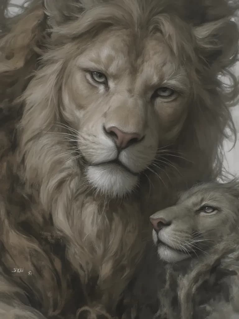A flock of lions. thumbnail