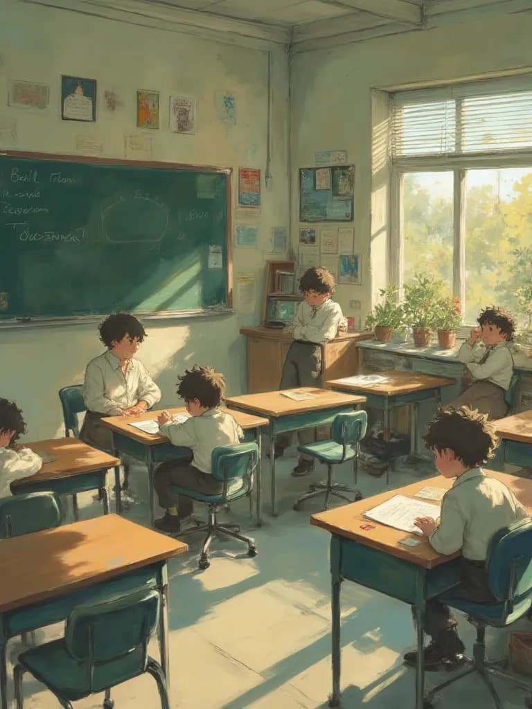 1 girl in an all boys classroom! thumbnail