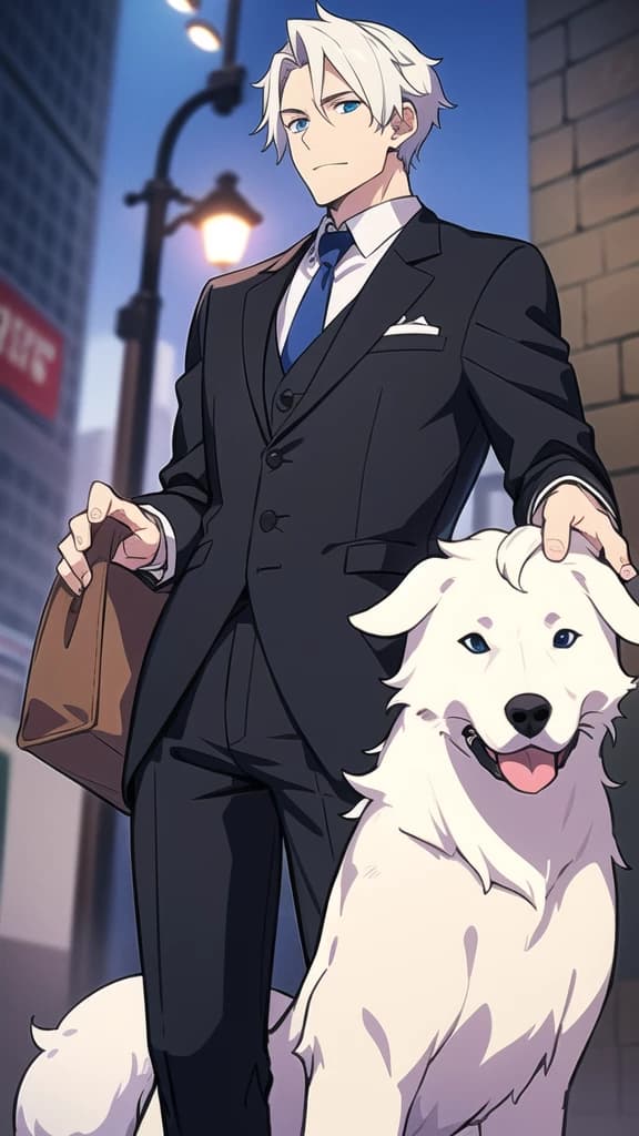 Asher: The Gentleman with Snow-White Hair thumbnail