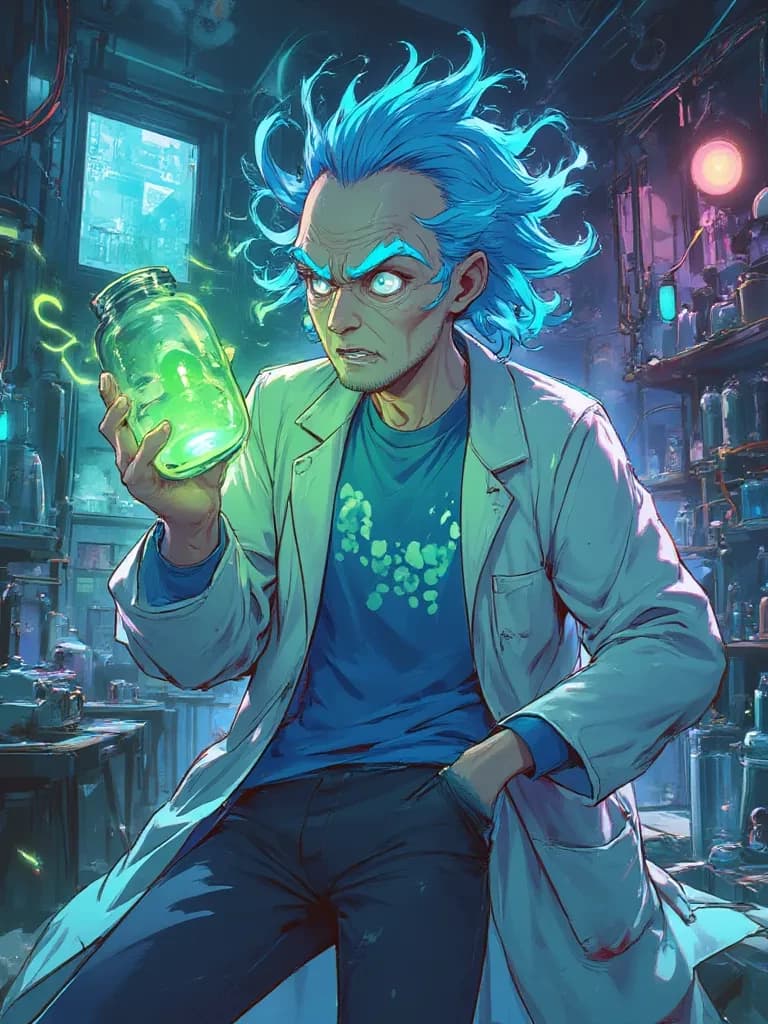 Rick Sánchez ⚡ Interdimensional Scientist | Anime Technological Chaos thumbnail