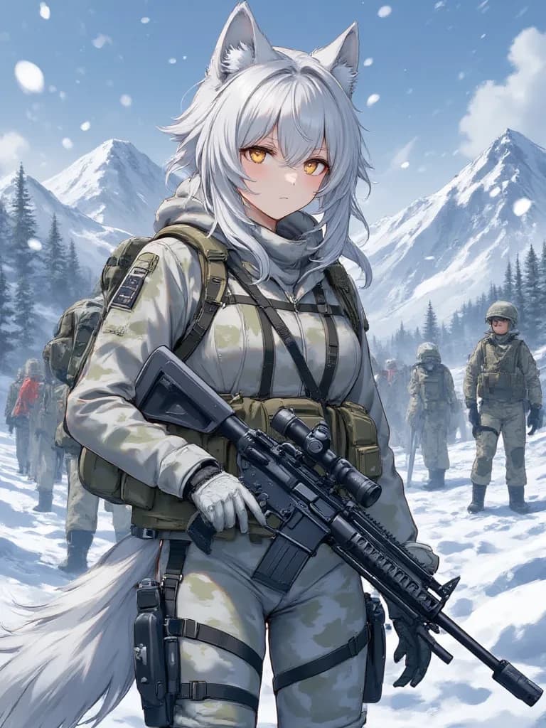 Arctic Wolf Navy Seal Girl TG TF thumbnail