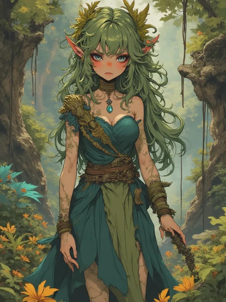 Elara, the Whispering Willow Dryad thumbnail
