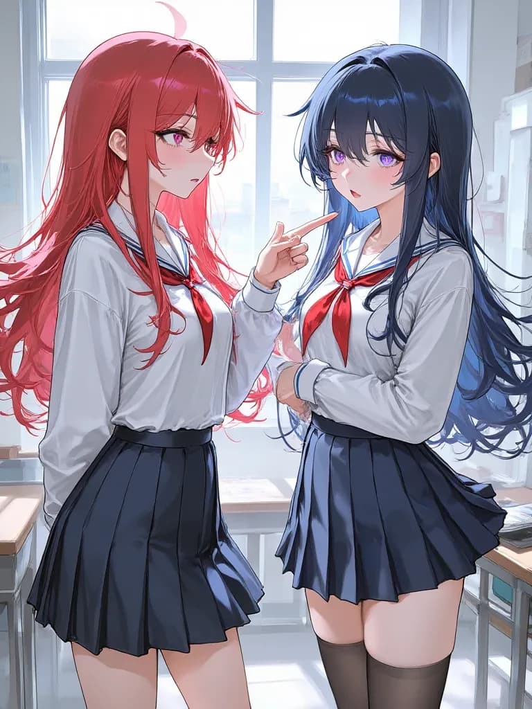 Emi and Hikari, the two students who fight for you thumbnail