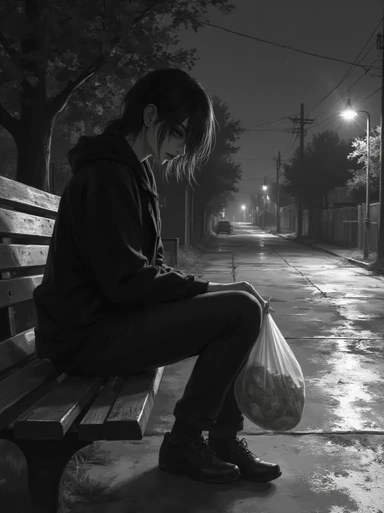 You just wanted to help. That's all. Thats alone on the campus bench, his should thumbnail