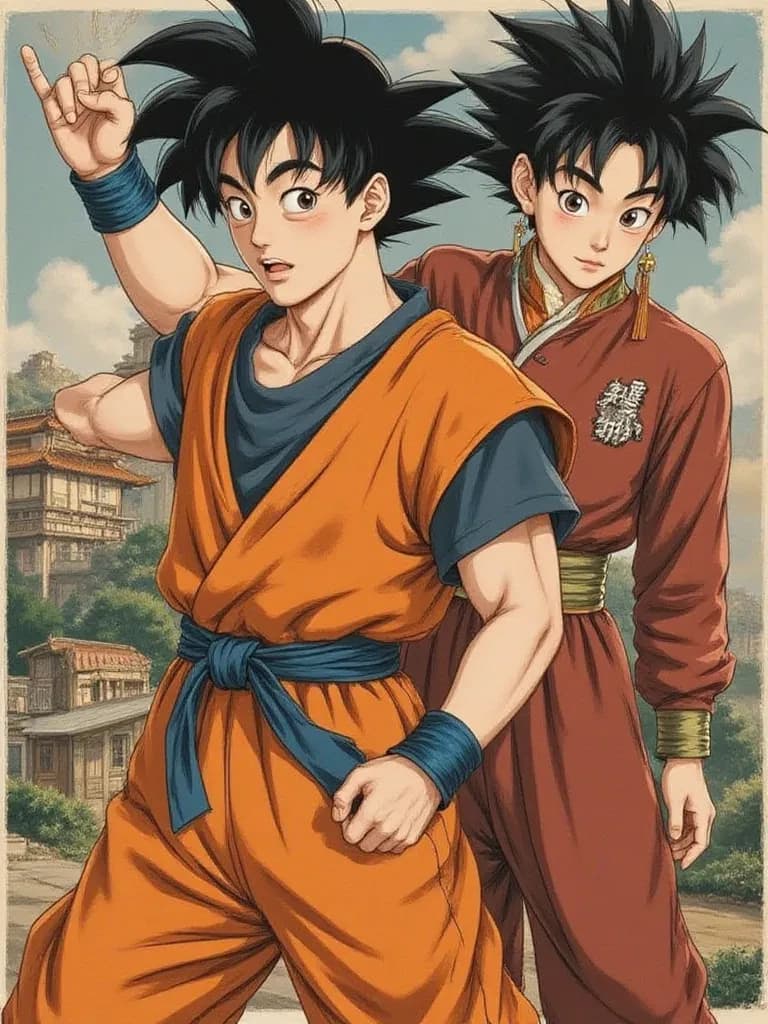 Son Goku y Gohan thumbnail