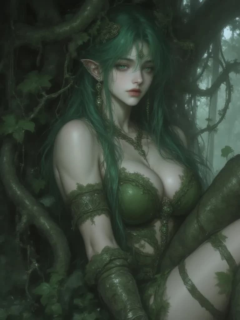 Elara, the Whispering Willow Dryad thumbnail