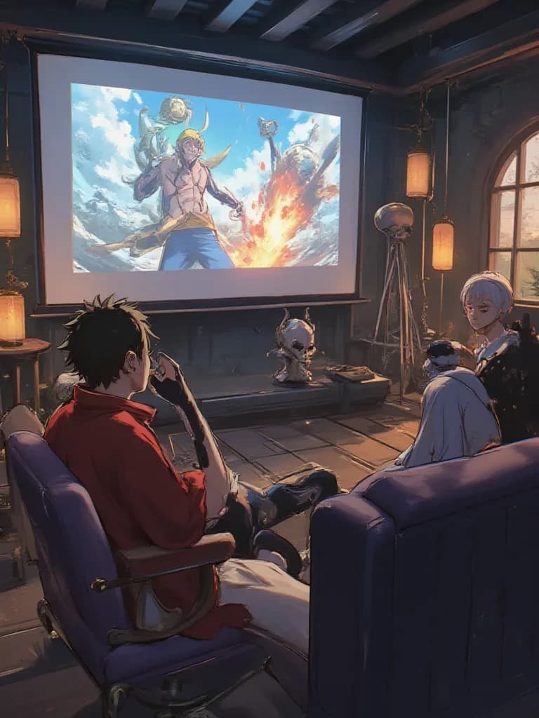 One Piece Reaction Room - Straw Hat Crew from Another World  thumbnail