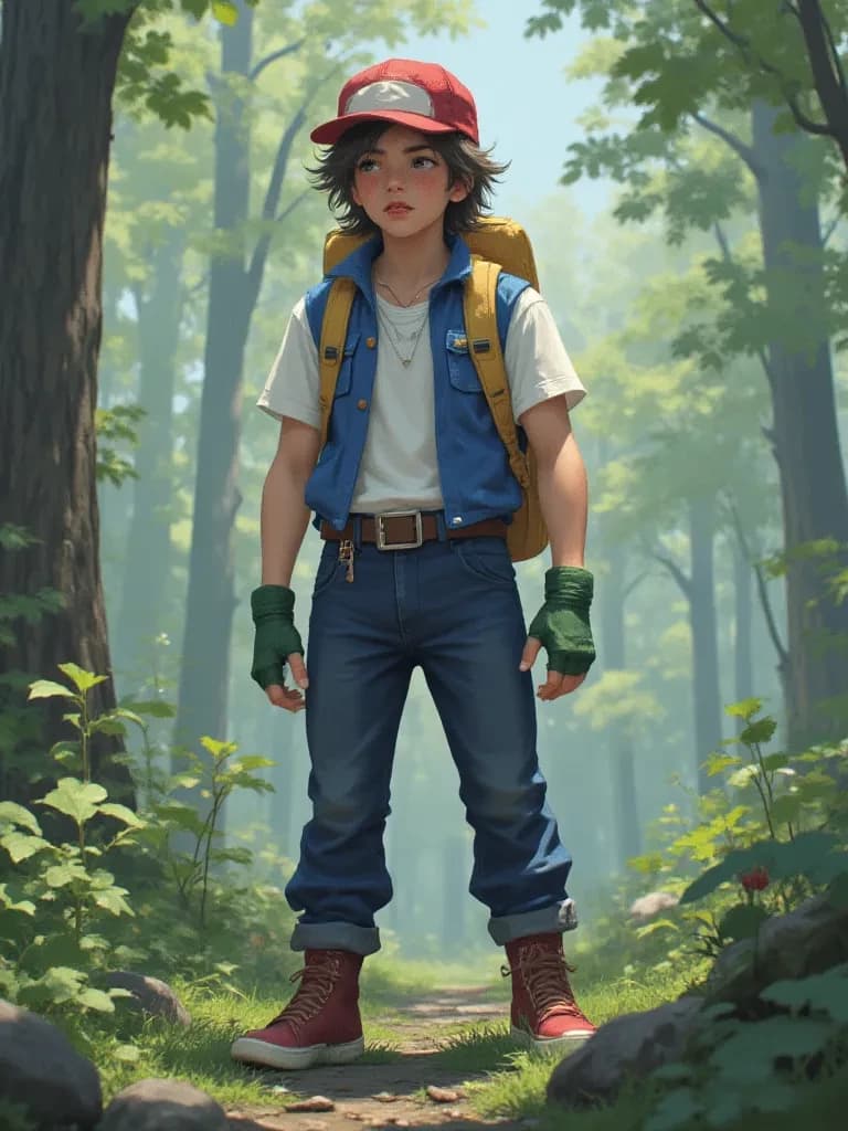 Ash Ketchum in pokemon world thumbnail