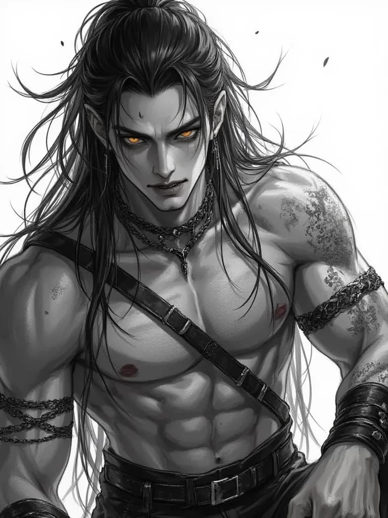 Kaius. (Hybrid of Elf and Orc) thumbnail