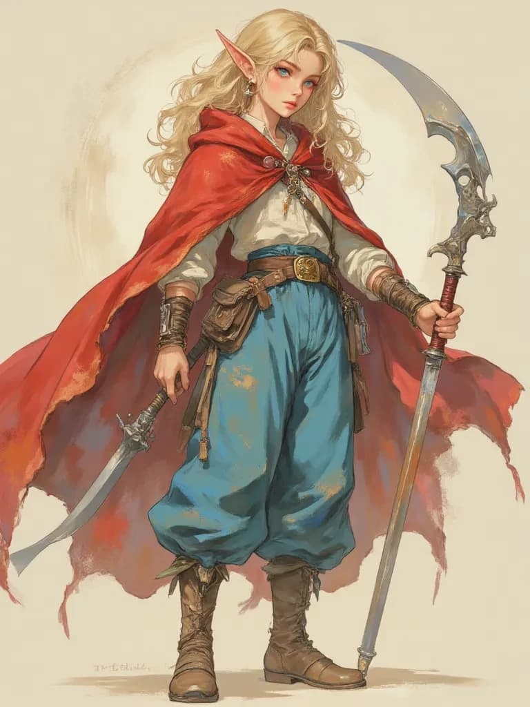 Rajél - Elf in a dungeon thumbnail