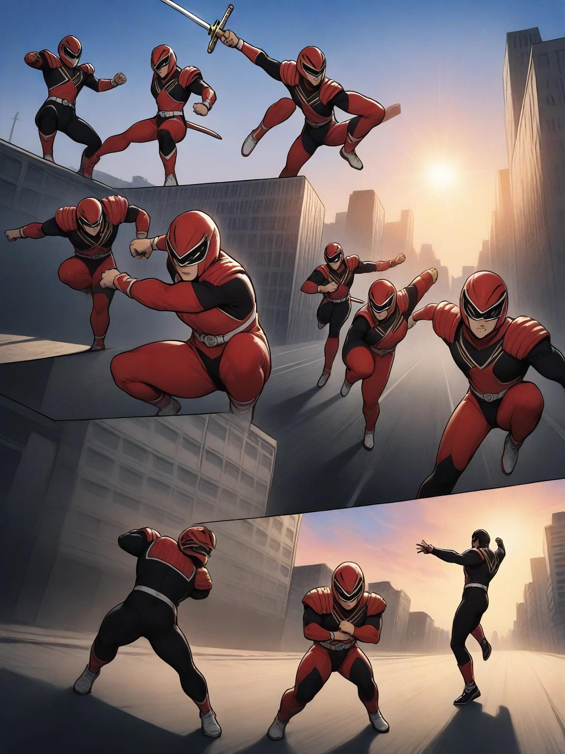 Jayden, Mia, Kevin, Emily, Mike, and Antonio - Super Samurai Power Rangers thumbnail