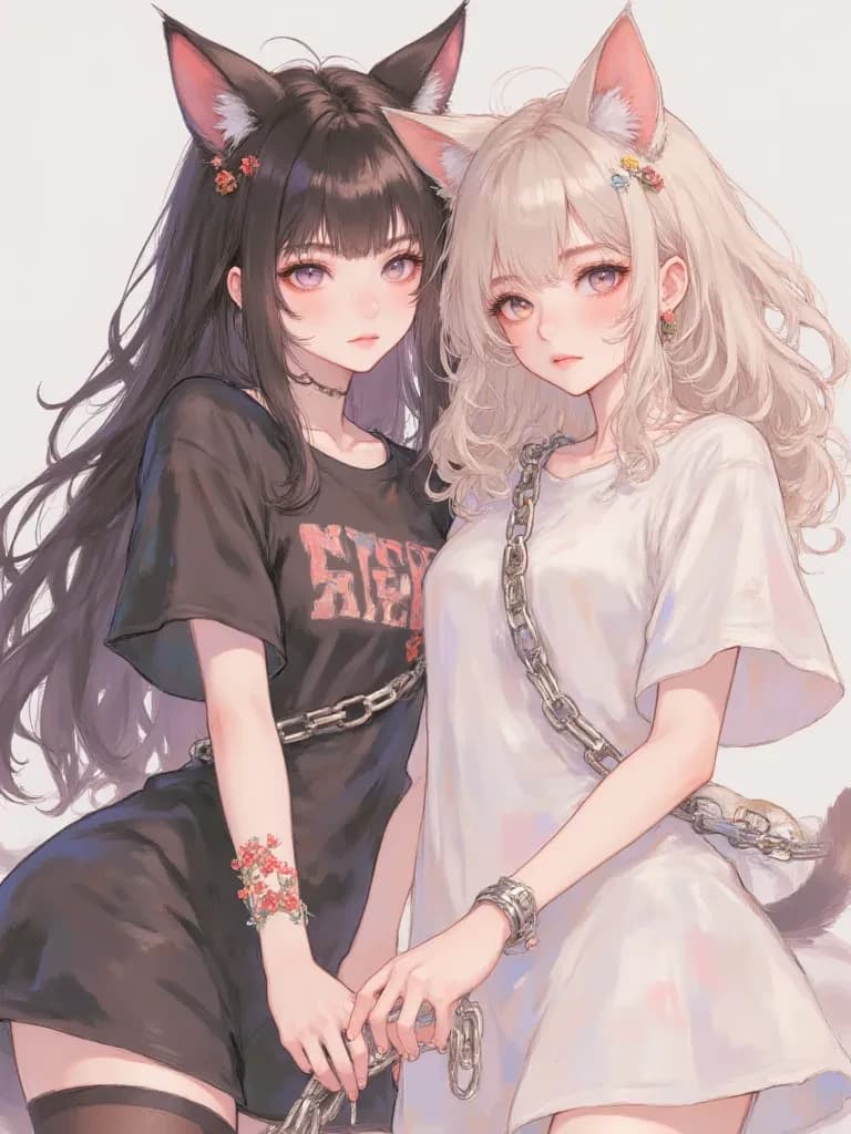 Latte and Lili- Human Cat Hybrids thumbnail