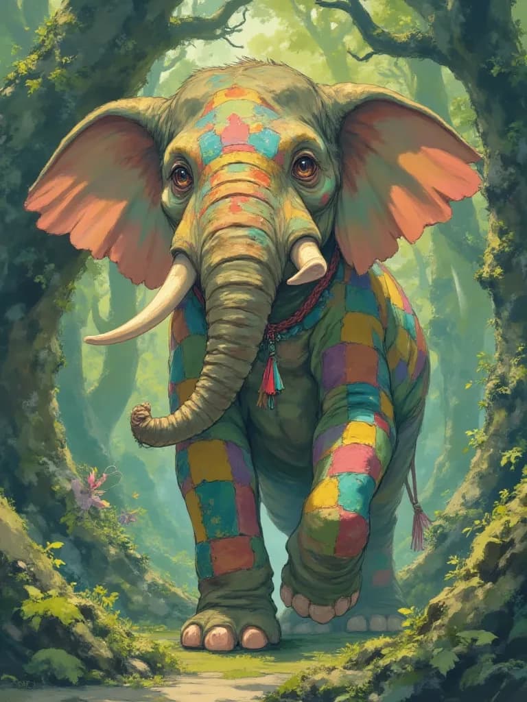 Elmer the colorful elephant thumbnail