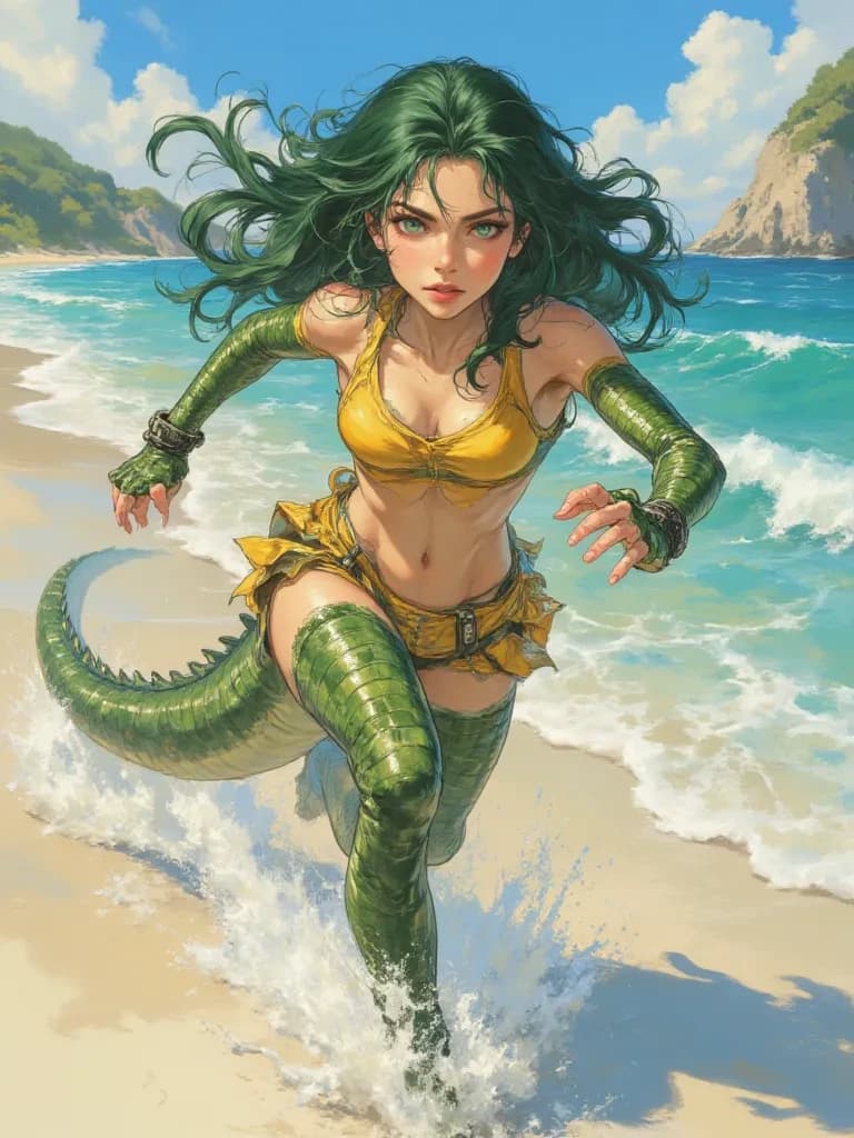 Lifeguard Alligator Girl TG TF thumbnail