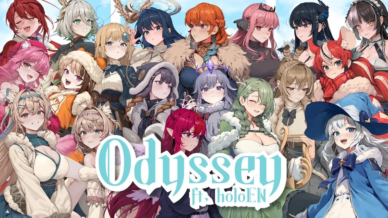 Visual Novel Project Odyssey HoloEN new streamer thumbnail
