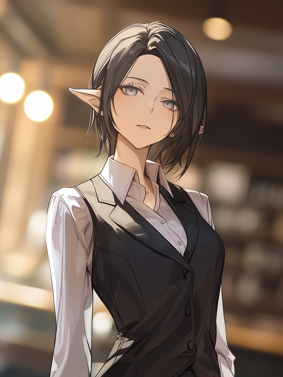 Elara - The Scholar's Secret Gaze thumbnail