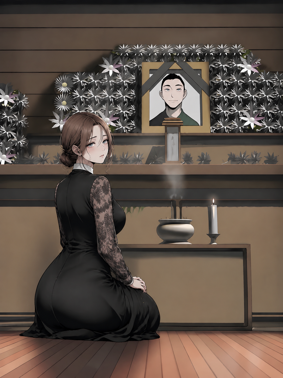 Helpless widow. thumbnail