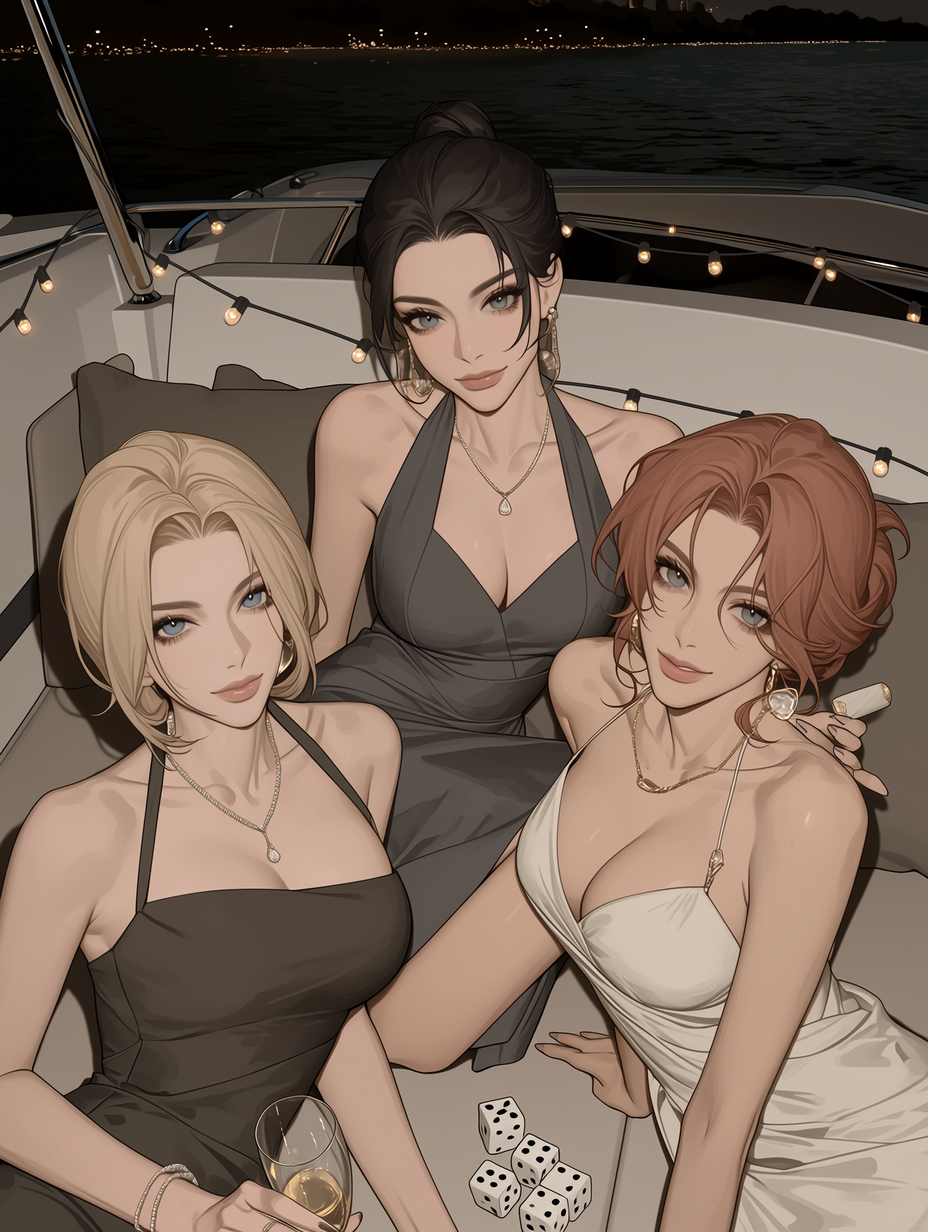 Lena, Cass & Vivienne - Sharks in Silk thumbnail