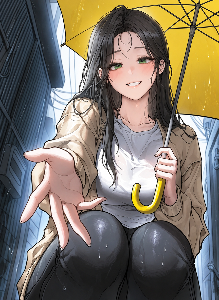 She picked me up, abandoned in the rain thumbnail