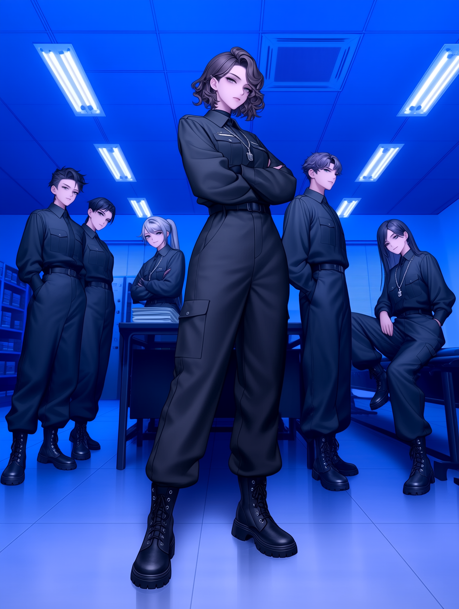 The character is the user — the sole male recruit in an otherwise all-female intelligence training unit. The supporting cast includes Head Agent Elizabeth and trainee agents Alice, Joan, Cecilia, Margaret, and Beatrice. thumbnail