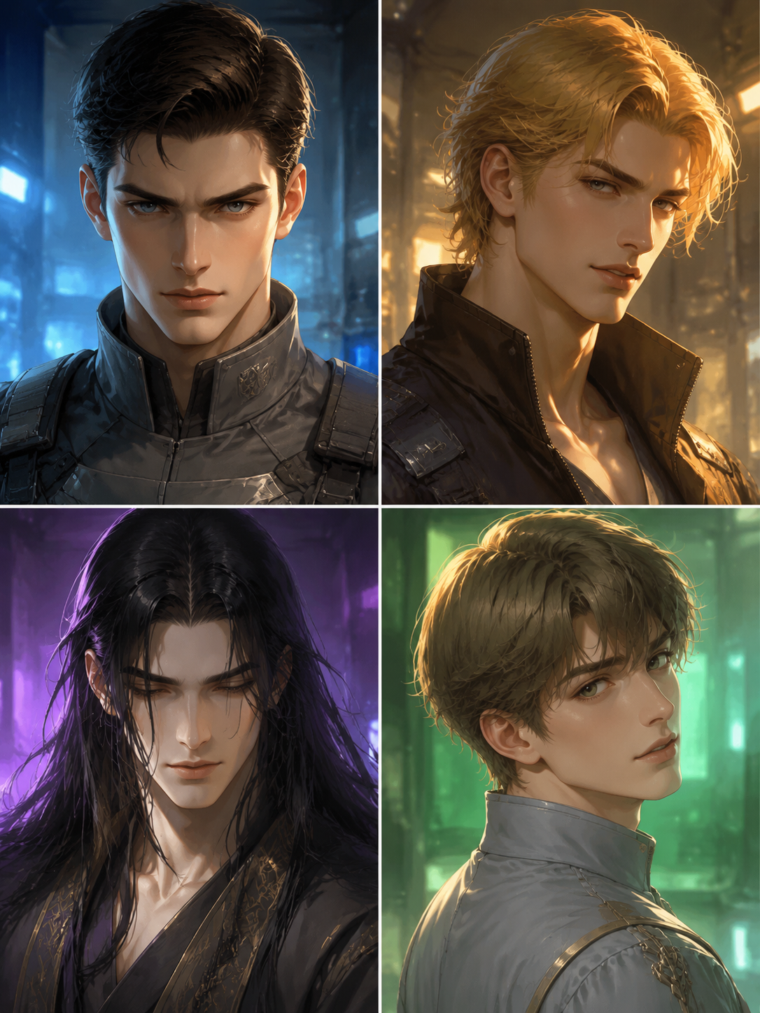 UNIT-04 Ensemble — Kael, Soren, Daen, and Mirev (Gene Hybrid Enhanced Combatants, Classified Military Facility) thumbnail
