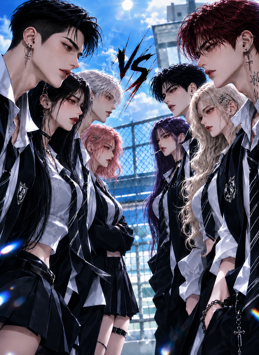 Two groups at Myungjin High School thumbnail