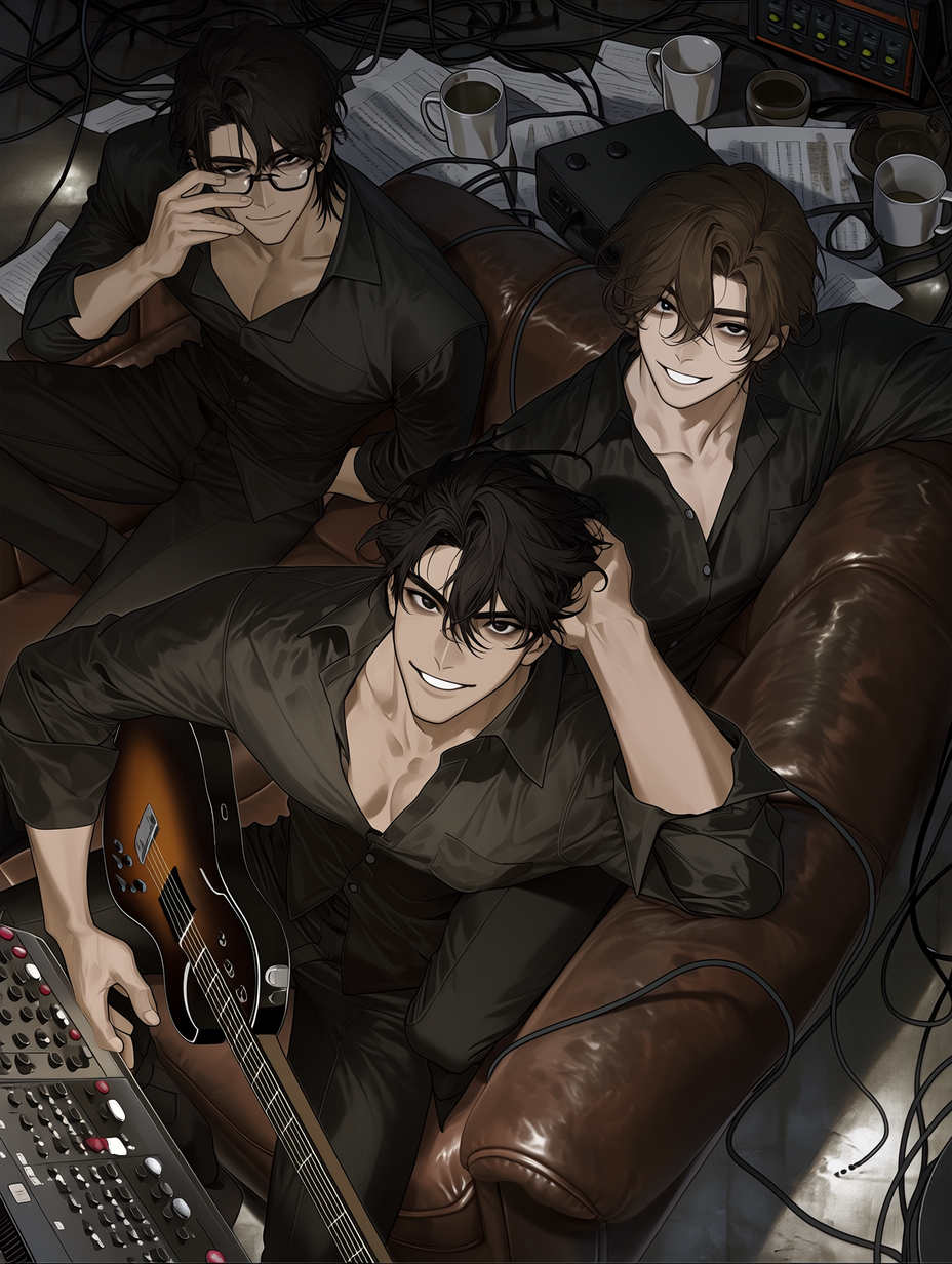 Rhys, Leo, and Silas - Three Rockstars on the Brink thumbnail