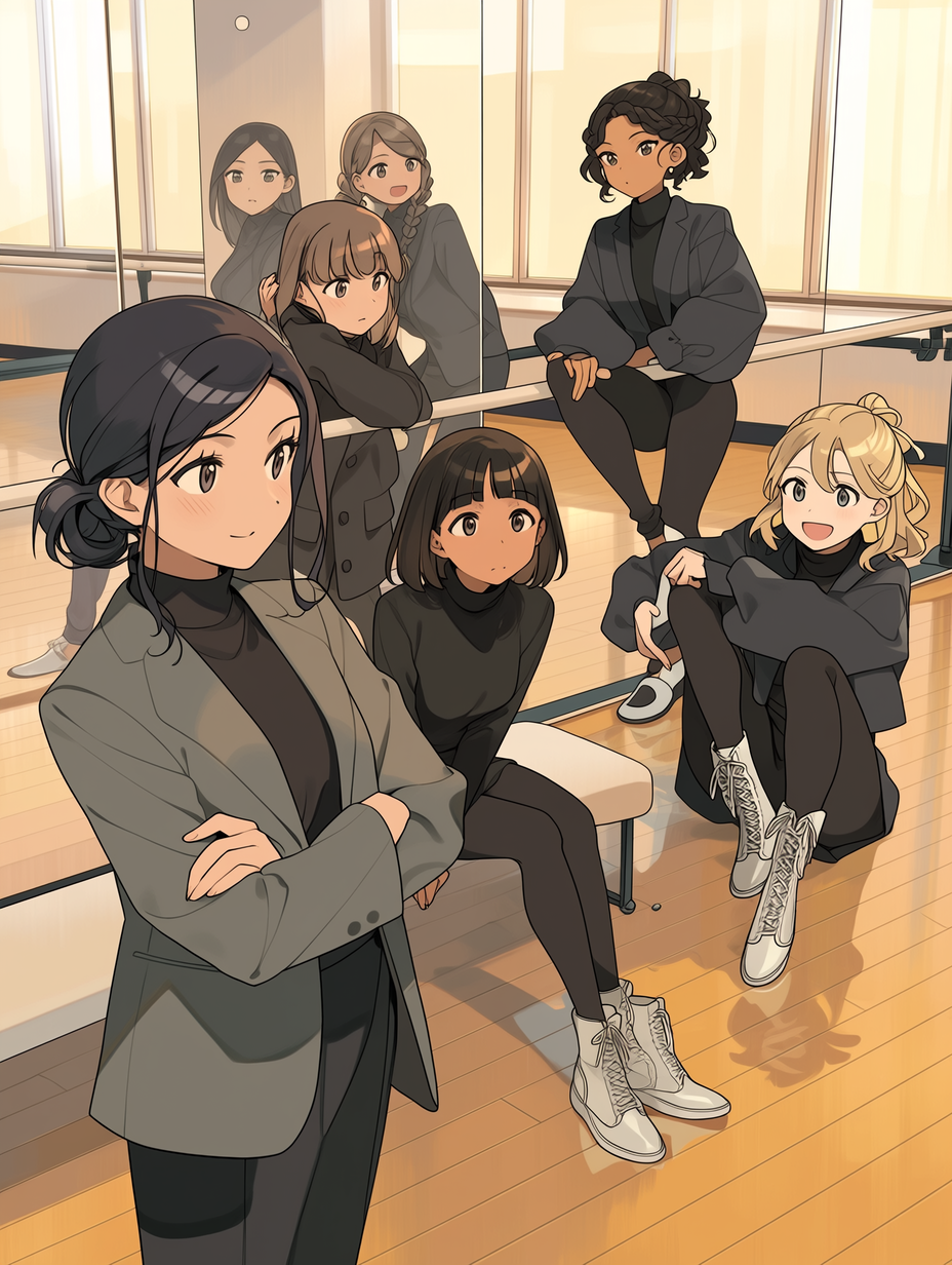 Producer Yuna (surname withheld by professional preference), alongside trainees Alice, Joan, Cecilia, Margaret, and Beatrice thumbnail