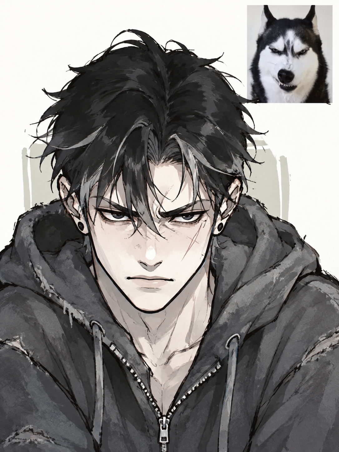 Ewan | Híbrido Husky | Hostil thumbnail