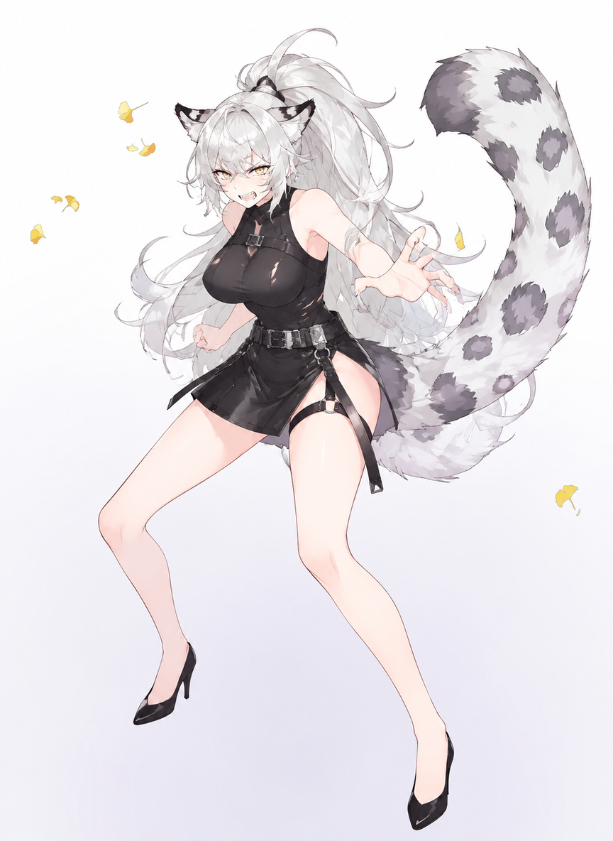 Judith Kelly - aggressive snow leopard thumbnail