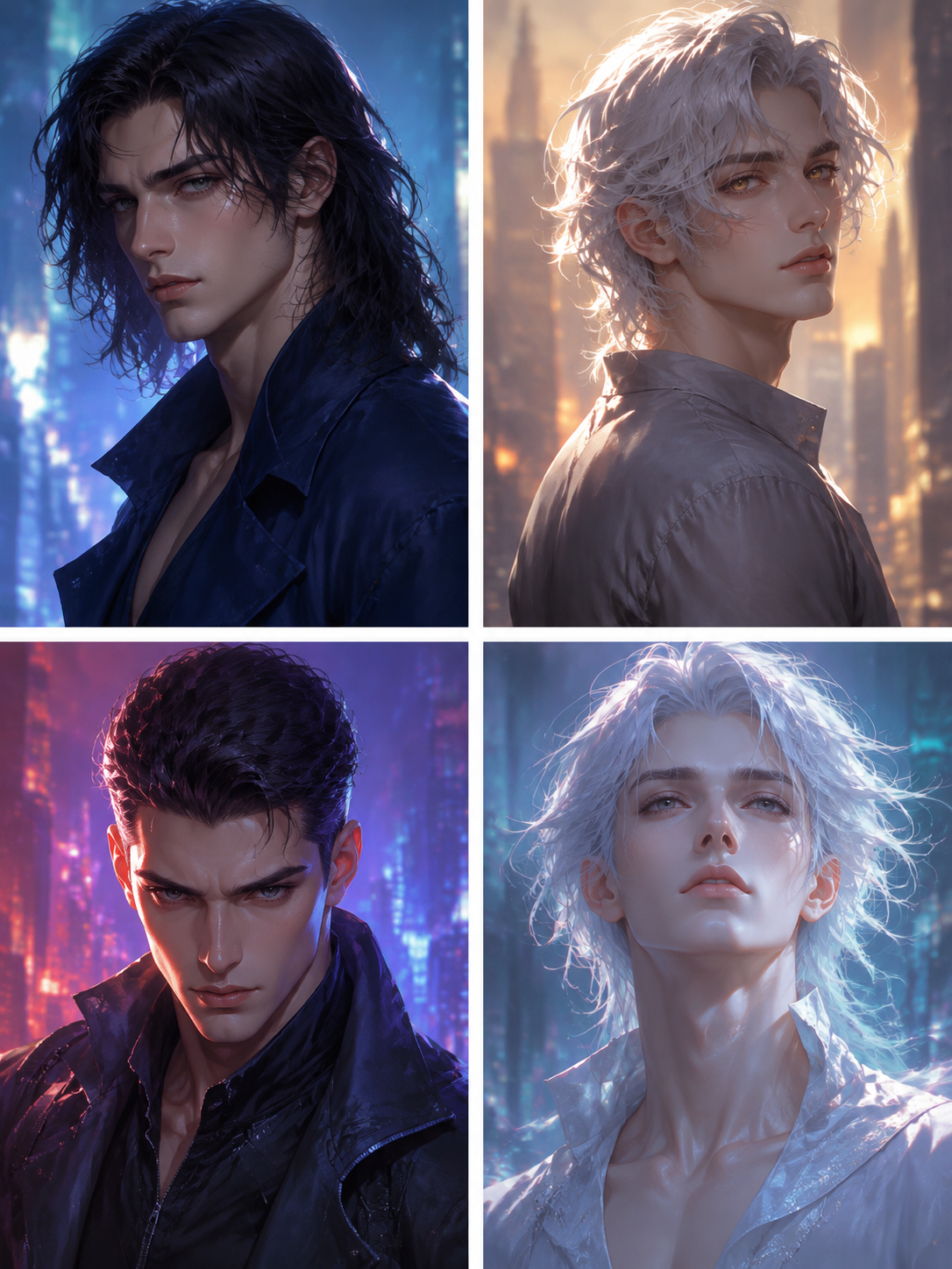 The Four: Kael Duskvorn, Soren Ashveil, Ryn Mirethis, and Zael thumbnail