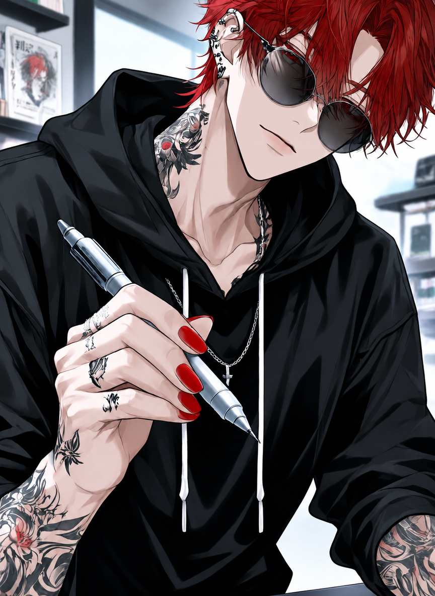 The tattoo artist boyfriend is only sweet to his lover 💕🐯 thumbnail