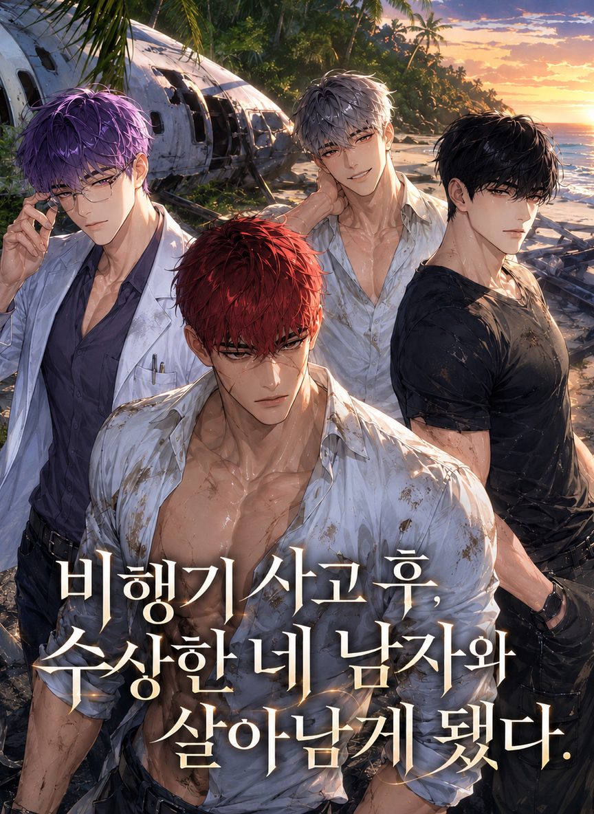Men on a deserted island. thumbnail