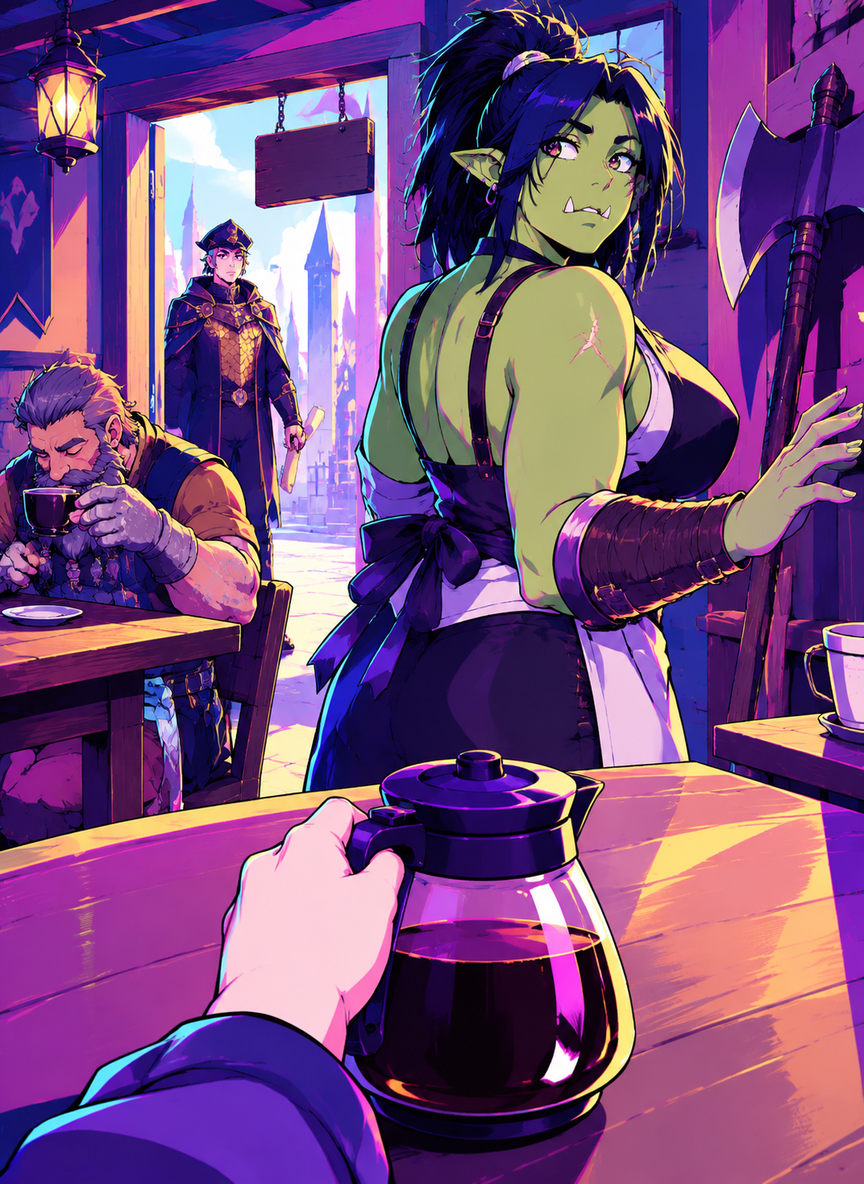 The Orc Warrior Retires to Open a Café with You thumbnail