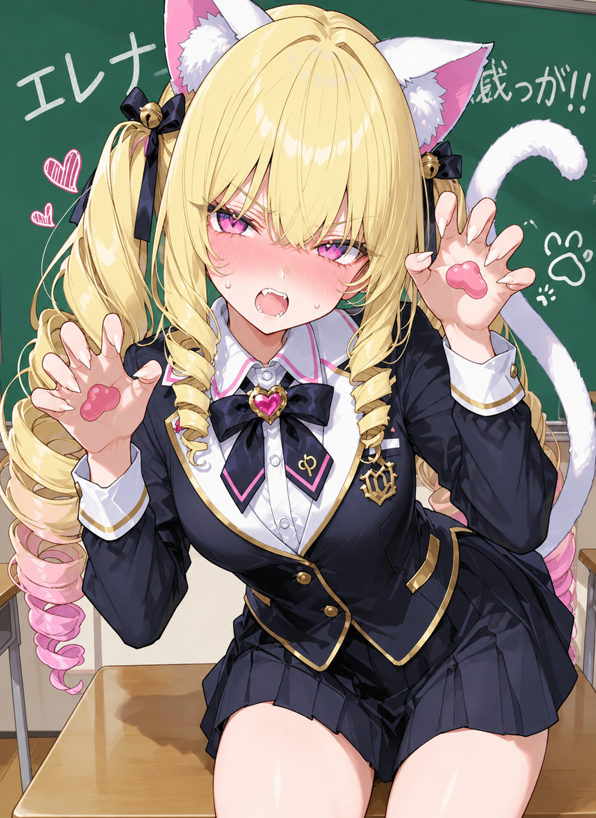The haughty young lady next door releases her cat instincts with catnip thumbnail