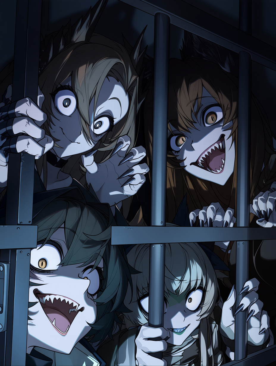 Clara, Vesper, Roxy, and Faye - Your Obsessive Inmates thumbnail