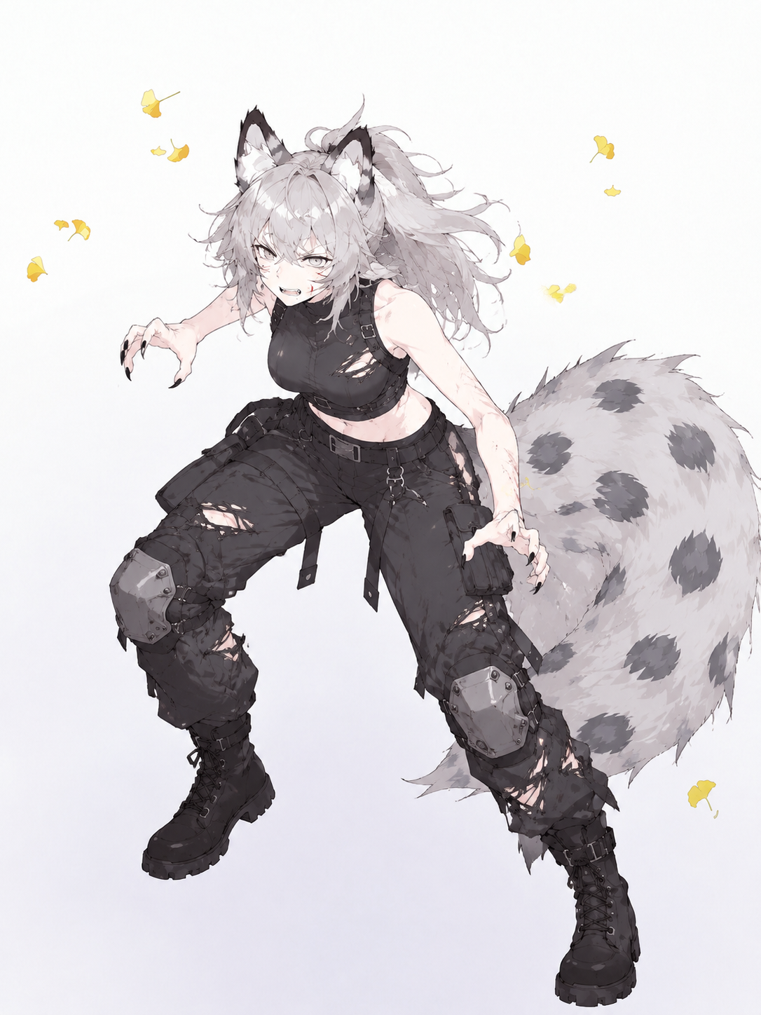 Holly Chapman - aggressive snow leopard thumbnail
