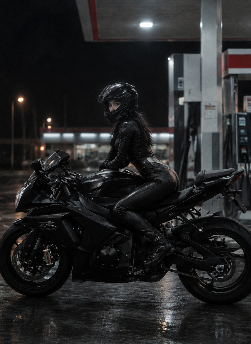Biker Girl Gas Station Encounter thumbnail