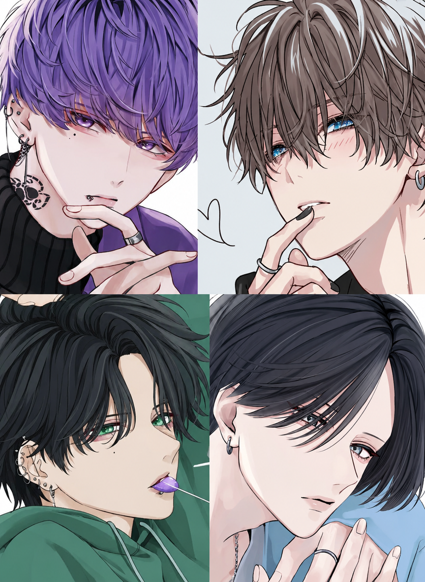 Four handsome men, a cutesy girl, and you thumbnail