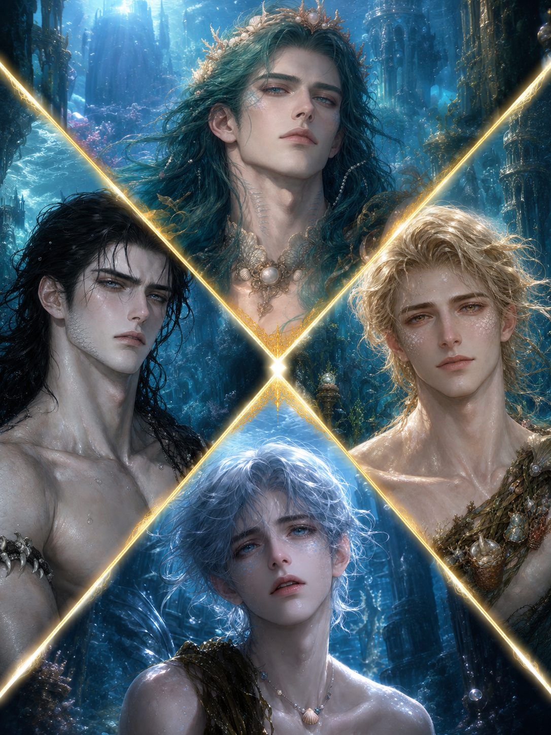 Four Mermen, One Drowning Diver thumbnail